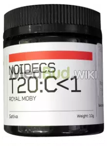 Packaging for Noidecs T20 Royal Moby Medical Cannabis