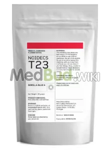 Packaging for Noidecs T23 Gorilla Glue #4 Medical Cannabis Flower
