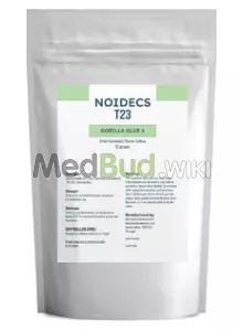 Packaging for Noidecs T23 Gorilla Glue #4 Medical Cannabis Flower