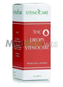 Packaging for Stenocare® THC T30:C1 Oral Drops Medical Cannabis