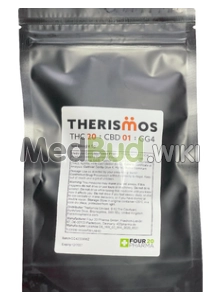 Packaging for Therismos T20 Gorilla Glue #4 Medical Cannabis Flower