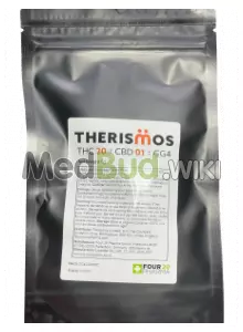 Packaging for Therismos T20:C1 Gorilla Glue #4 Medical Cannabis