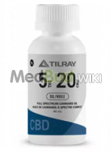 Packaging for Tilray T5:C20 Full Spectrum Oil Medical Cannabis