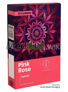 Packaging for Together Pharmacy Pink Rose T20 Wedding Cake Medical Cannabis Flower